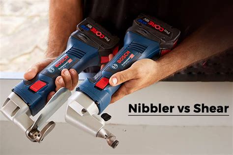 sheet metal nibbler vs shears|handheld metal shears and nibblers.